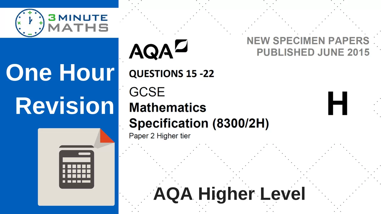 Gcse Maths Revision Aqa Higher Calculator Questions